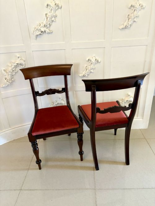 SET OF 8 ANTIQUE REGENCY QUALITY MAHOGANY DINING CHAIRS - ADDITIONAL PHOTO 7