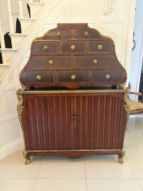 SUPERB QUALITY 19TH CENTURY ANTIQUE FRENCH KINGWOOD AND ORMOLU MOUNTED CARTONNIER CABINET - ADDITIONAL PHOTO 8