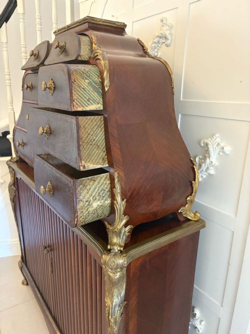 SUPERB QUALITY 19TH CENTURY ANTIQUE FRENCH KINGWOOD AND ORMOLU MOUNTED CARTONNIER CABINET - ADDITIONAL PHOTO 5