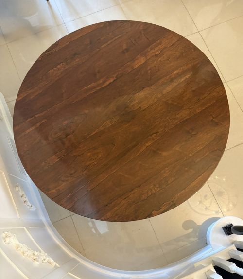 OUTSTANDING QUALITY ANTIQUE VICTORIAN CARVED ROSEWOOD CIRCULAR DINING TABLE - ADDITIONAL PHOTO 4