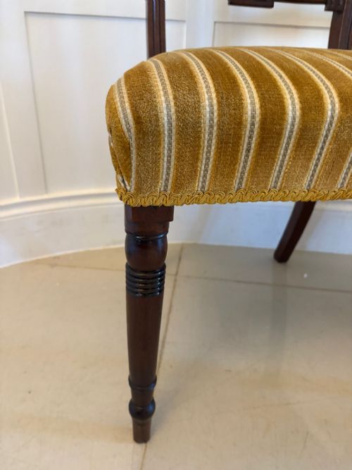 PAIR OF ANTIQUE GEORGE III QUALITY MAHOGANY SIDE CHAIRS - ADDITIONAL PHOTO 7