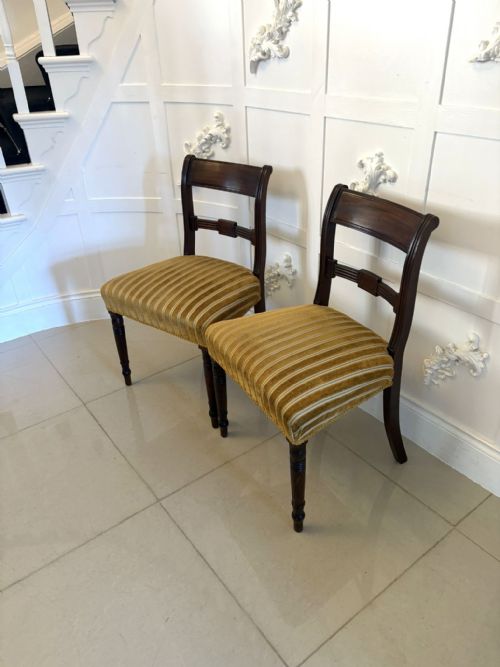 PAIR OF ANTIQUE GEORGE III QUALITY MAHOGANY SIDE CHAIRS - ADDITIONAL PHOTO 12