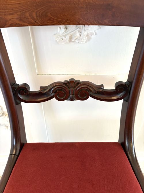 fig 1. Set of 8 Antique Regency Quality Mahogany Dining Chairs