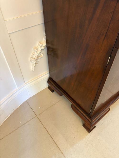 OUTSTANDING QUALITY ANTIQUE VICTORIAN MAHOGANY INLAID BOOKCASE - ADDITIONAL PHOTO 11