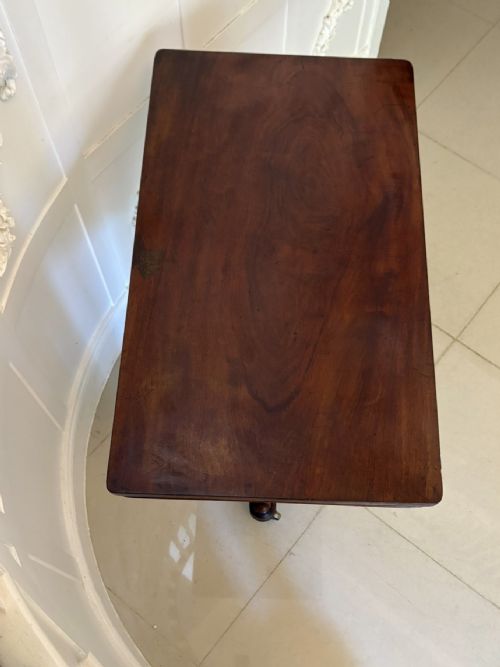 ANTIQUE VICTORIAN QUALITY MAHOGANY ADJUSTABLE READINGSIDE TABLE - ADDITIONAL PHOTO 4