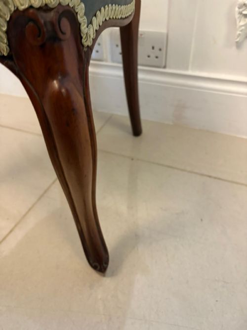 SET OF SIX ANTIQUE VICTORIAN QUALITY CARVED MAHOGANY DINING CHAIRS - ADDITIONAL PHOTO 6