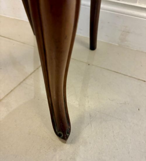 SET OF SIX ANTIQUE VICTORIAN QUALITY CARVED MAHOGANY DINING CHAIRS - ADDITIONAL PHOTO 7