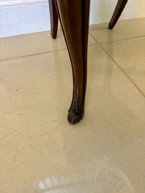 SET OF 6 ANTIQUE VICTORIAN QUALITY CARVED MAHOGANY BALLOON BACK DINING CHAIRS - ADDITIONAL PHOTO 2