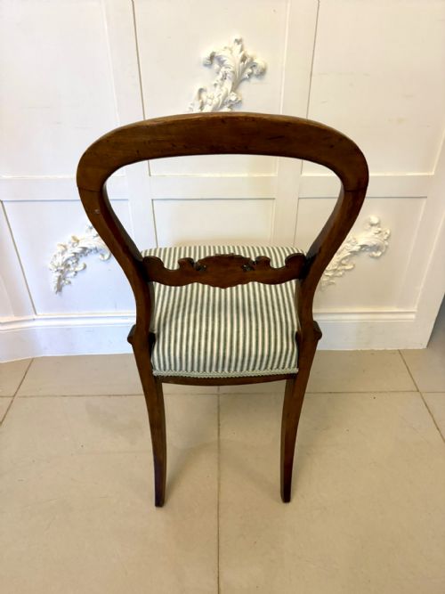 SET OF 6 ANTIQUE VICTORIAN QUALITY CARVED MAHOGANY BALLOON BACK DINING CHAIRS - ADDITIONAL PHOTO 5