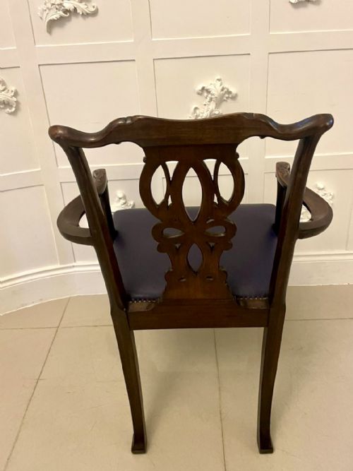 fig 1. Outstanding Quality Set of 8 Antique Victorian Carved Mahogany Dining Chairs 