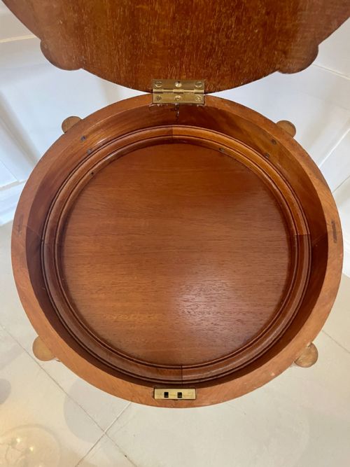 FINE QUALITY ANTIQUE INLAID SATINWOOD CENTRE TABLE - ADDITIONAL PHOTO 3