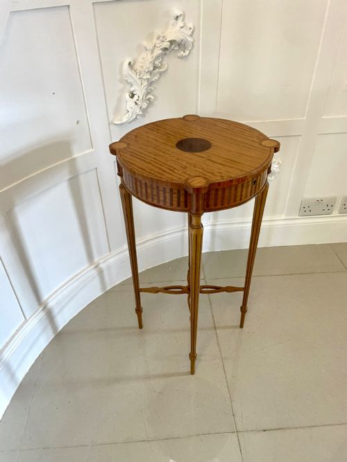 FINE QUALITY ANTIQUE INLAID SATINWOOD CENTRE TABLE - ADDITIONAL PHOTO 9
