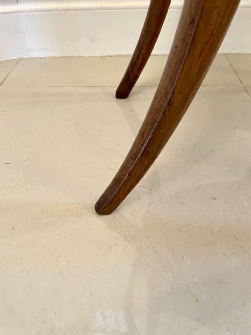 FINE QUALITY ANTIQUE VICTORIAN SET OF SIX WALNUT DINING CHAIRS - ADDITIONAL PHOTO 6