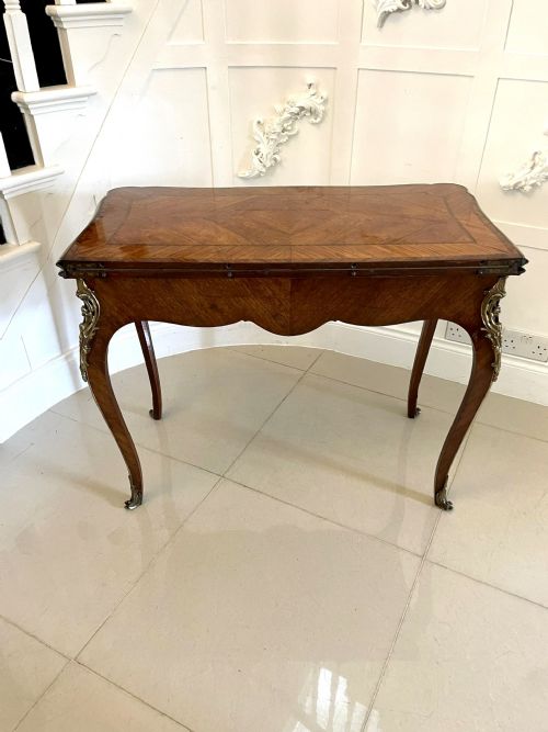 OUTSTANDING QUALITY ANTIQUE VICTORIAN PORCELAIN AND ORMOLU MOUNTED KINGWOOD CARDCONSOLE TABLE BY G T MORANT LONDON - ADDITIONAL PHOTO 5