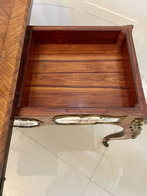 OUTSTANDING QUALITY ANTIQUE VICTORIAN PORCELAIN AND ORMOLU MOUNTED KINGWOOD CARDCONSOLE TABLE BY G T MORANT LONDON - ADDITIONAL PHOTO 7