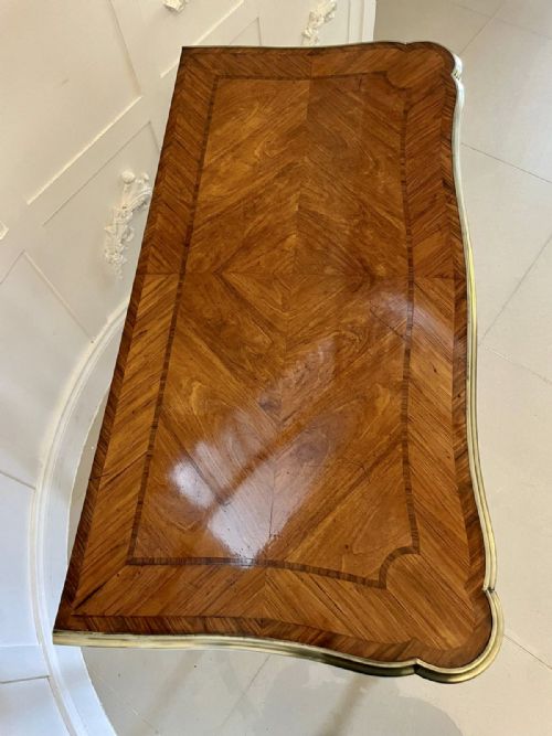 OUTSTANDING QUALITY ANTIQUE VICTORIAN PORCELAIN AND ORMOLU MOUNTED KINGWOOD CARDCONSOLE TABLE BY G T MORANT LONDON - ADDITIONAL PHOTO 11