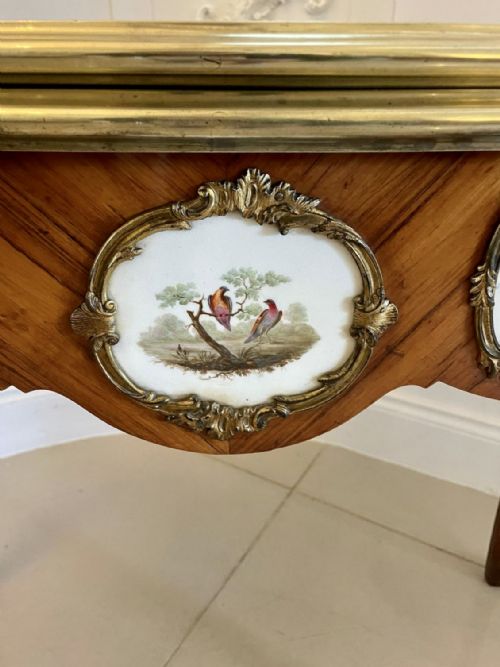 OUTSTANDING QUALITY ANTIQUE VICTORIAN PORCELAIN AND ORMOLU MOUNTED KINGWOOD CARDCONSOLE TABLE BY G T MORANT LONDON - ADDITIONAL PHOTO 16