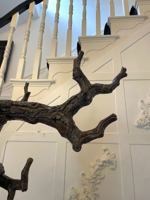 MAGNIFICENT EXHIBITION QUALITY ANTIQUE BLACK FOREST BEAR OAK TREE HALL STAND - ADDITIONAL PHOTO 3