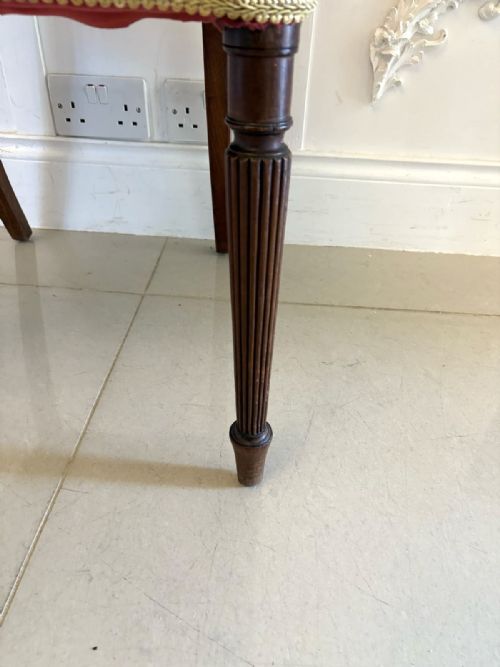 fig 1. Set of 6 Antique George III Quality Mahogany Inlaid Dining Chairs