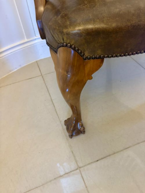 OUTSTANDING QUALITY SET OF 6 ANTIQUE VICTORIAN CARVED WALNUT DINING CHAIRS - ADDITIONAL PHOTO 4