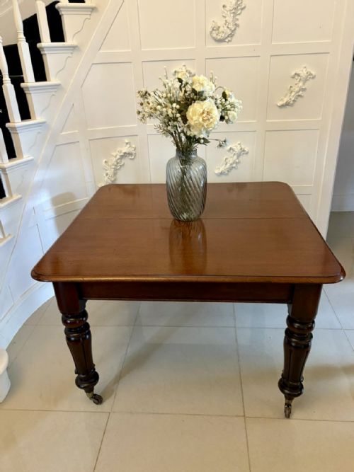 fig 1. Antique Victorian Quality Mahogany 10 Seater Extending Dining Table