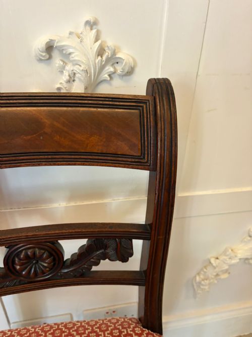 fig 1. Outstanding Quality Set of 8 Antique Regency Mahogany Dining Chairs