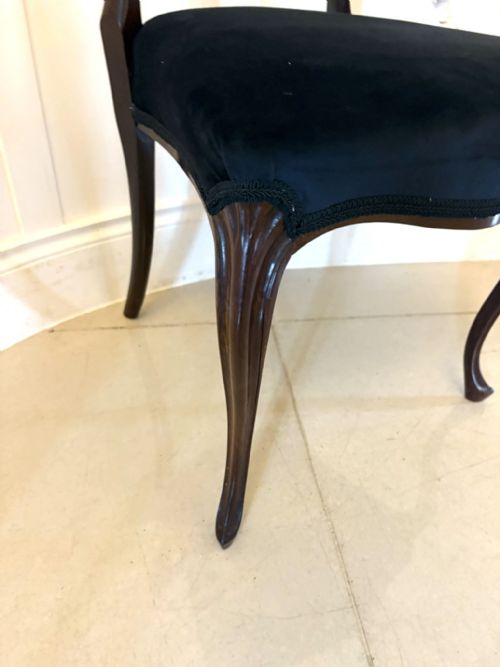 SUPERB QUALITY SET OF TEN ANTIQUE VICTORIAN ROSEWOOD DINING CHAIRS - ADDITIONAL PHOTO 1