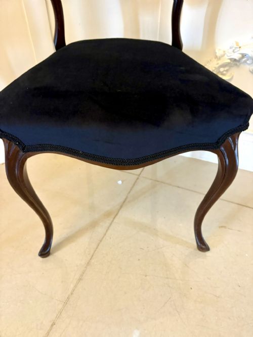 SUPERB QUALITY SET OF TEN ANTIQUE VICTORIAN ROSEWOOD DINING CHAIRS - ADDITIONAL PHOTO 2