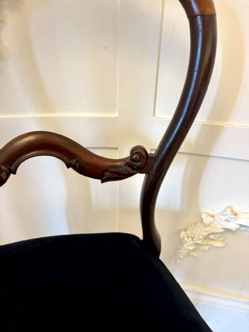 SUPERB QUALITY SET OF TEN ANTIQUE VICTORIAN ROSEWOOD DINING CHAIRS - ADDITIONAL PHOTO 3