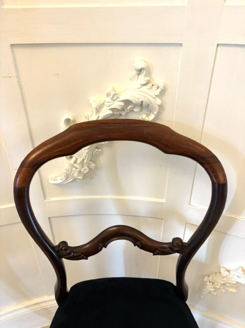 SUPERB QUALITY SET OF TEN ANTIQUE VICTORIAN ROSEWOOD DINING CHAIRS - ADDITIONAL PHOTO 6