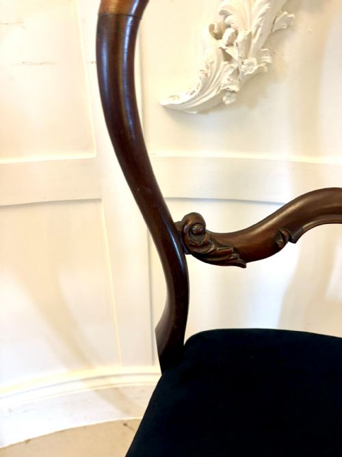 SUPERB QUALITY SET OF TEN ANTIQUE VICTORIAN ROSEWOOD DINING CHAIRS - ADDITIONAL PHOTO 7