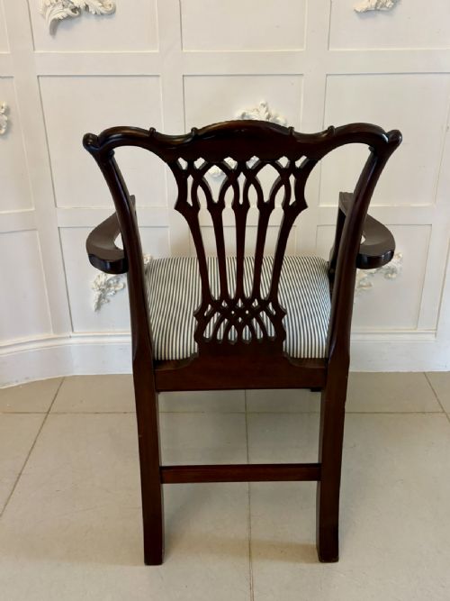 fig 1. Outstanding Quality Set of 8 Antique Victorian Carved Mahogany Dining Chairs