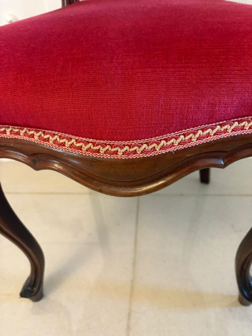 fig 1. Outstanding Quality Set of 10 Antique Victorian Carved Mahogany Dining Chairs