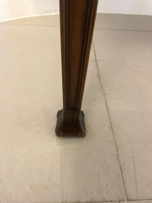 ANTIQUE VICTORIAN QUALITY CARVED FIGURED MAHOGANY SERVINGCONSOLE TABLE - ADDITIONAL PHOTO 8