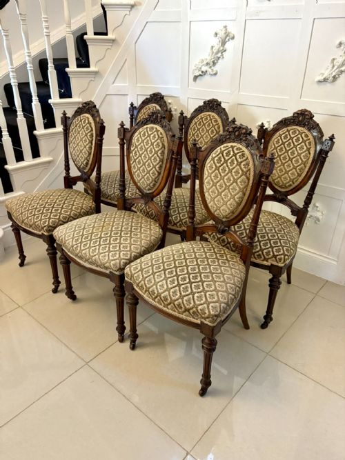 EXHIBITION QUALITY ANTIQUE VICTORIAN CARVED WALNUT 9 PIECE SUITE - ADDITIONAL PHOTO 11