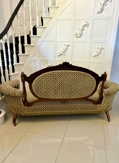 EXHIBITION QUALITY ANTIQUE VICTORIAN CARVED WALNUT 9 PIECE SUITE - ADDITIONAL PHOTO 17