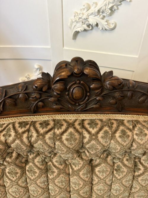 EXHIBITION QUALITY ANTIQUE VICTORIAN CARVED WALNUT 9 PIECE SUITE - ADDITIONAL PHOTO 22