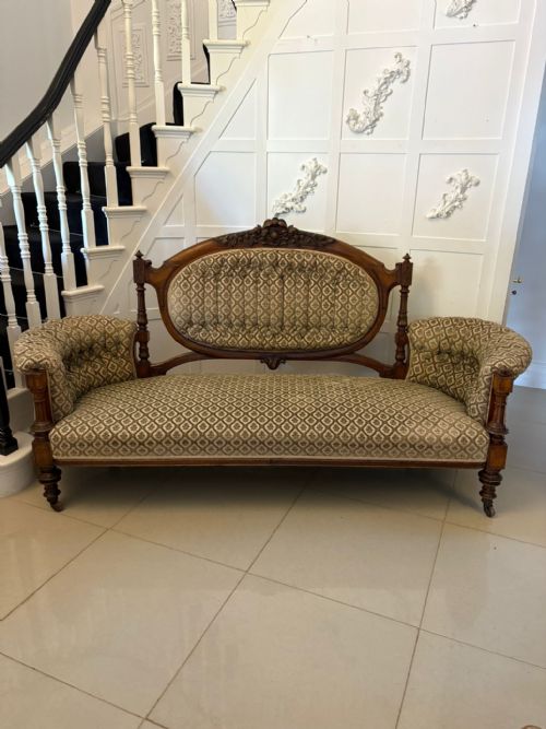 EXHIBITION QUALITY ANTIQUE VICTORIAN CARVED WALNUT 9 PIECE SUITE - ADDITIONAL PHOTO 25