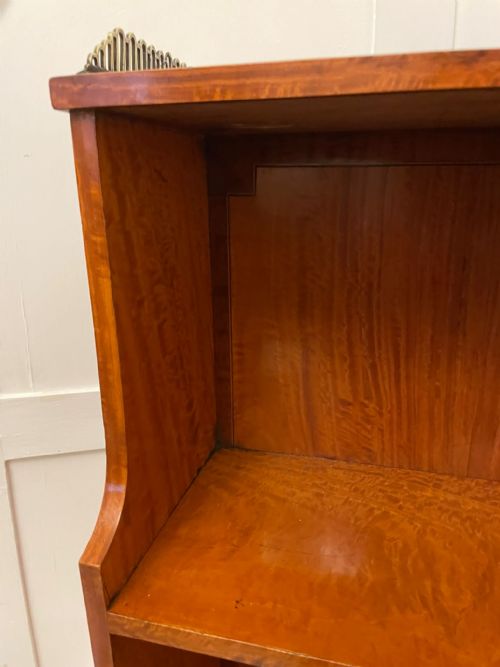RARE PAIR OF GILLOWS ANTIQUE QUALITY SATINWOOD WATERFALL BOOKCASES - ADDITIONAL PHOTO 4