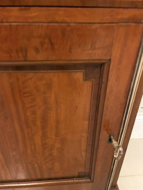 RARE PAIR OF GILLOWS ANTIQUE QUALITY SATINWOOD WATERFALL BOOKCASES - ADDITIONAL PHOTO 9