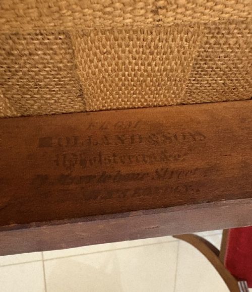 SET OF 10 ANTIQUE VICTORIAN QUALITY MAHOGANY DINING CHAIRS BY HOLLAND AND SONS - ADDITIONAL PHOTO 3