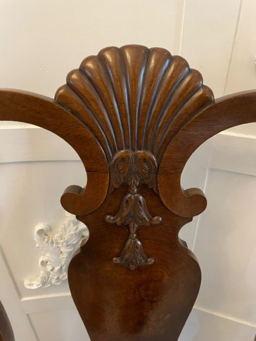 OUTSTANDING QUALITY SET OF 10 ANTIQUE VICTORIAN WALNUT DINING CHAIRS - ADDITIONAL PHOTO 6