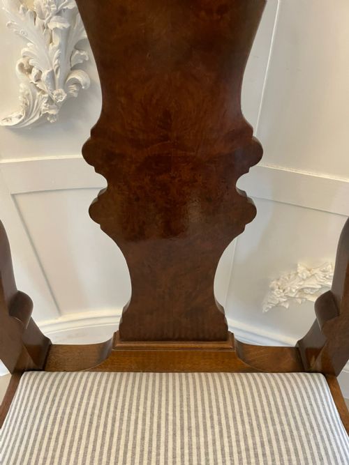 OUTSTANDING QUALITY SET OF 10 ANTIQUE VICTORIAN WALNUT DINING CHAIRS - ADDITIONAL PHOTO 7