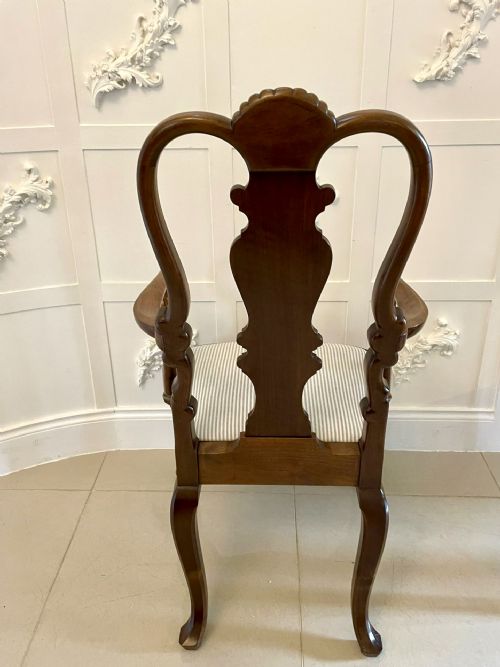 OUTSTANDING QUALITY SET OF 10 ANTIQUE VICTORIAN WALNUT DINING CHAIRS - ADDITIONAL PHOTO 9