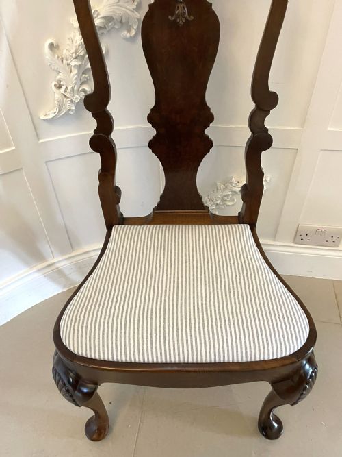 OUTSTANDING QUALITY SET OF 10 ANTIQUE VICTORIAN WALNUT DINING CHAIRS - ADDITIONAL PHOTO 14