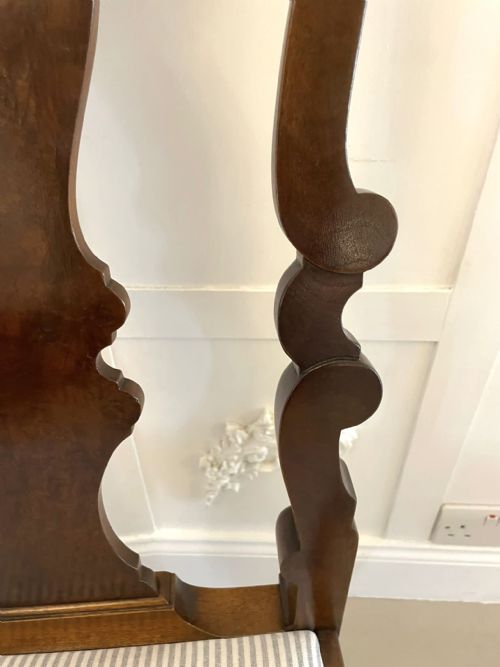 OUTSTANDING QUALITY SET OF 10 ANTIQUE VICTORIAN WALNUT DINING CHAIRS - ADDITIONAL PHOTO 19