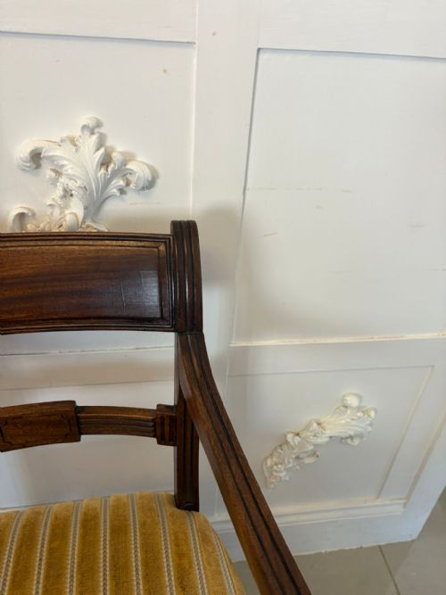 PAIR OF ANTIQUE GEORGE III QUALITY MAHOGANY DESKS CHAIRS - ADDITIONAL PHOTO 5