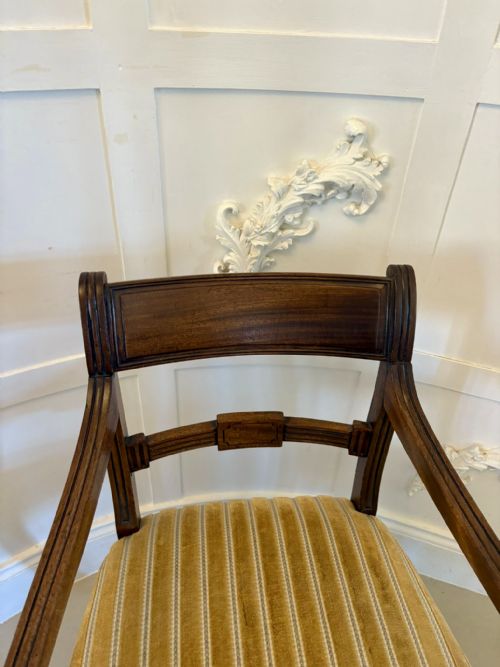 PAIR OF ANTIQUE GEORGE III QUALITY MAHOGANY DESKS CHAIRS - ADDITIONAL PHOTO 7