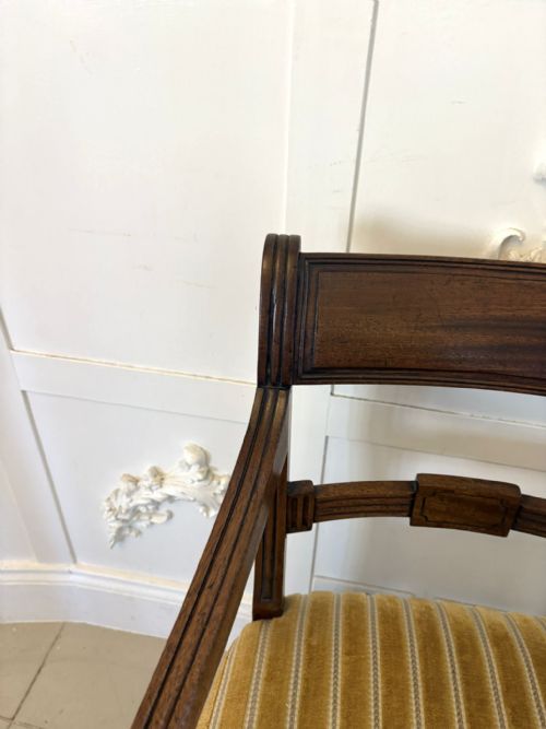 PAIR OF ANTIQUE GEORGE III QUALITY MAHOGANY DESKS CHAIRS - ADDITIONAL PHOTO 8