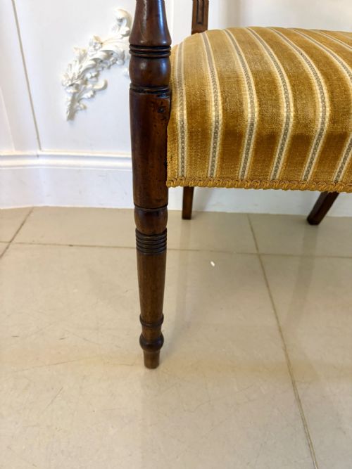 PAIR OF ANTIQUE GEORGE III QUALITY MAHOGANY DESKS CHAIRS - ADDITIONAL PHOTO 9